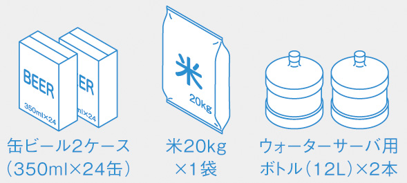 コンボライトラージ 受取可能品例