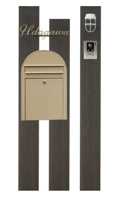 SDW】機能門柱 System Woody1（システムウッディ1） 郵便ポスト・宅配ボックスの激安販売 エクストリム
