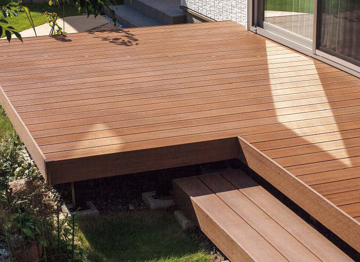 ※個人宛不可・北海道・沖縄・離島配送不可※ ウッドデッキ オプション 四国化成 ファンデッキHG ステップデッキ 1段 2.5間5尺用 L字(左右共通) 人工 個人宛不可・北海道・沖縄・離島配送不可\u203b ウッドデッキ 四国化成