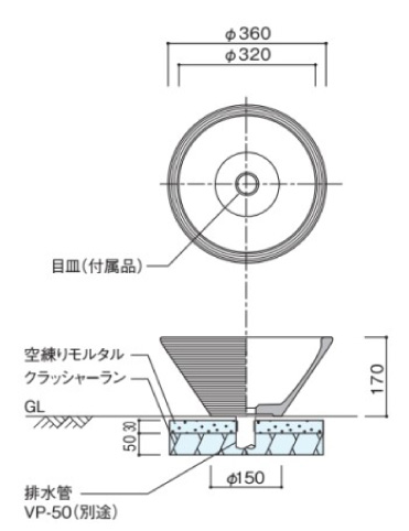 陶芸ポットデミ 参考施工図