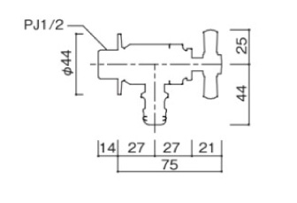 プレーンフォーセットホース用蛇口C サイズ