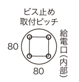 マリンランプ ゼロデッキライト 取付ピッチ