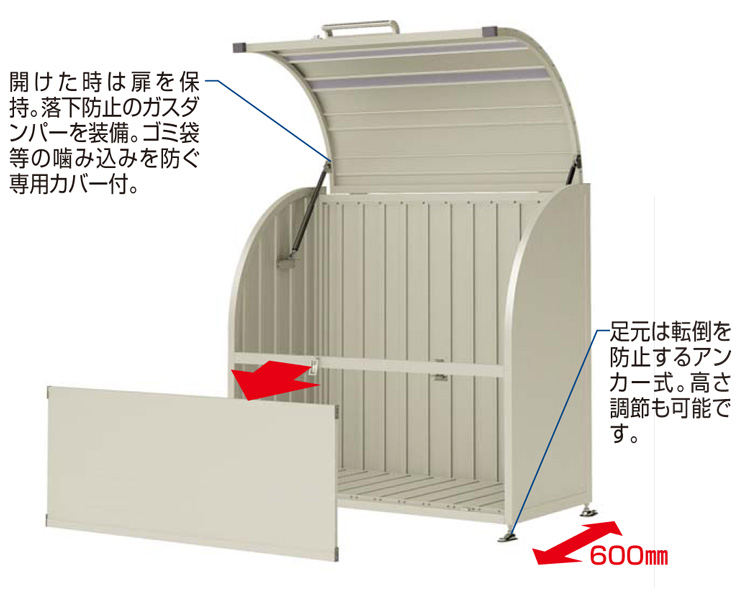 四国化成 ゴミストッカーAP4型の販売 - 多賀建材 net