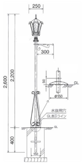 スミスランプLEDコートゼクス サイズ