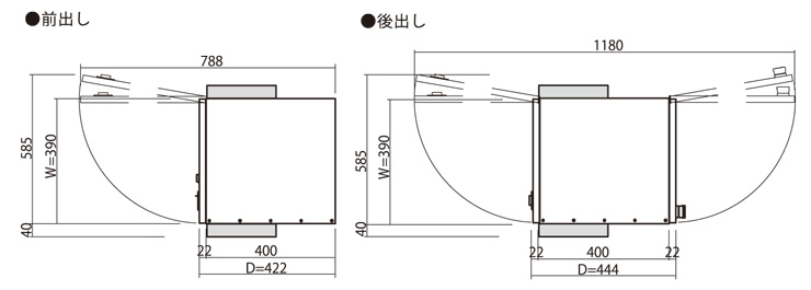 コルディアラック80_扉開きサイズ