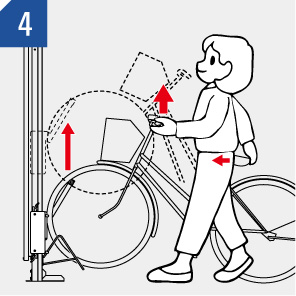 自転車ラック CF-B 入れる場合 (4)
