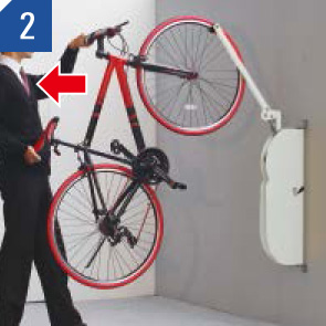 自転車ラックCF-AN 自転車を出す場合 (2)