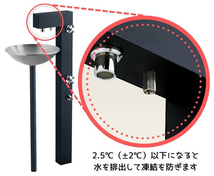 ユニソン ガーデンシンクライアンⅡ 凍結防止ソケット内蔵