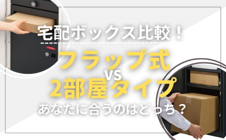あなたにおすすめの宅配ボックスはフラップ式？2部屋式？
