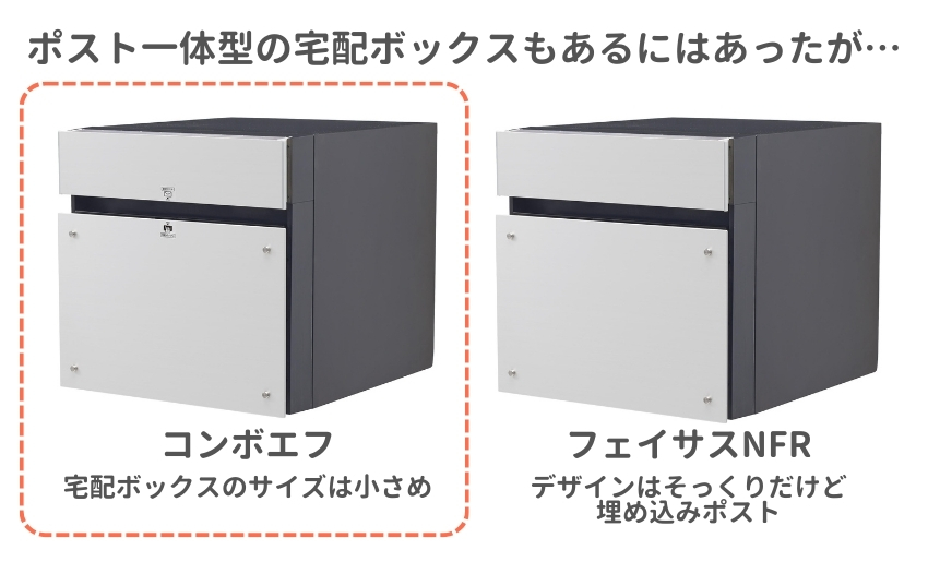 パナソニックではポスト一体型宅配ボックスもあったけど。