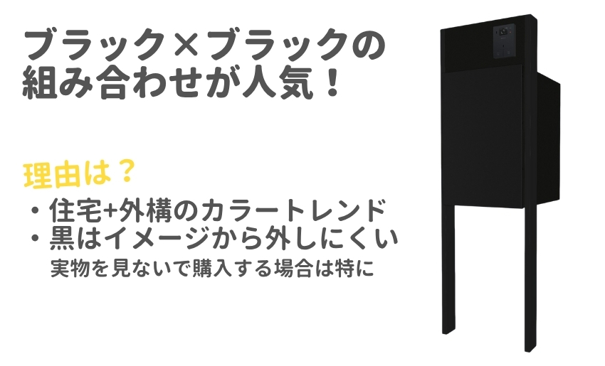 ブラック×ブラックの組み合わせが人気その理由は…？