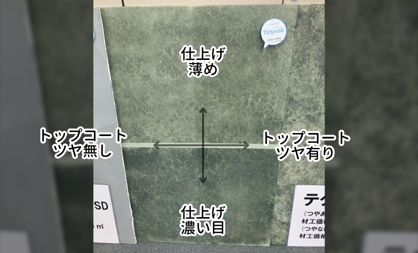 トップコートの艶の有無や仕上げの濃淡でも表情がまるで違う