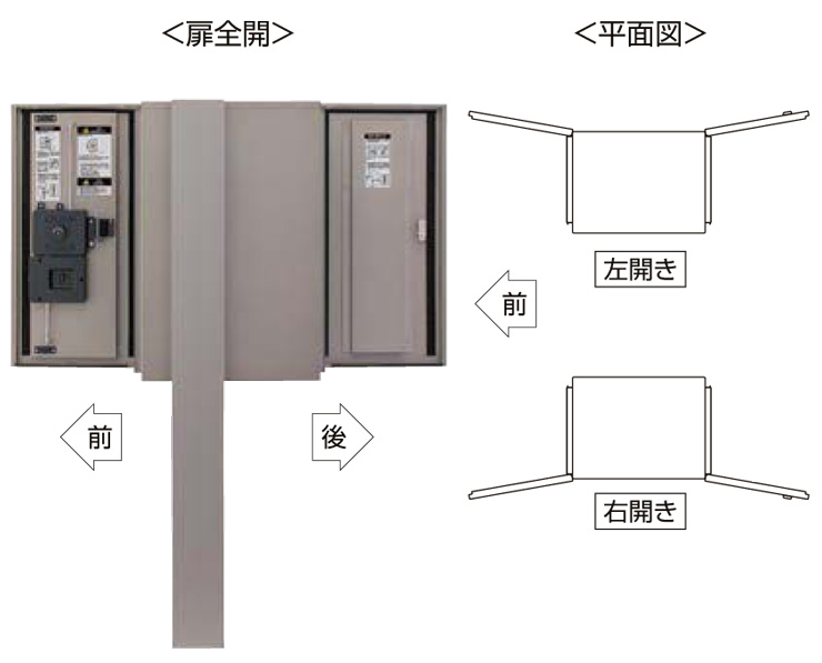 LIXIL 宅配ボックスKL 取り出し方向