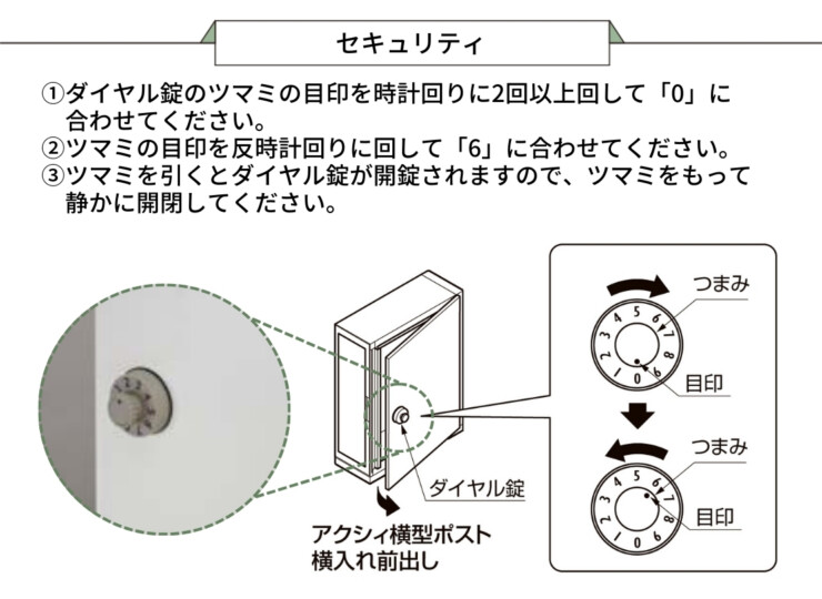 LIXIL エクスポスト アクシィ横型ポスト セキュリティ