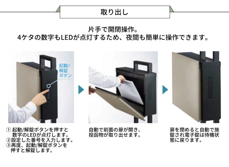 LIXIL ネクストポストL-1型 取り出し