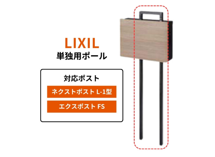 LIXIL 単独用ポール 8KKB03QK アイキャッチ