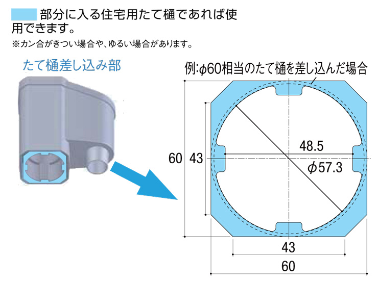 LIXIL エコリス雨水タンク 竪樋差込部