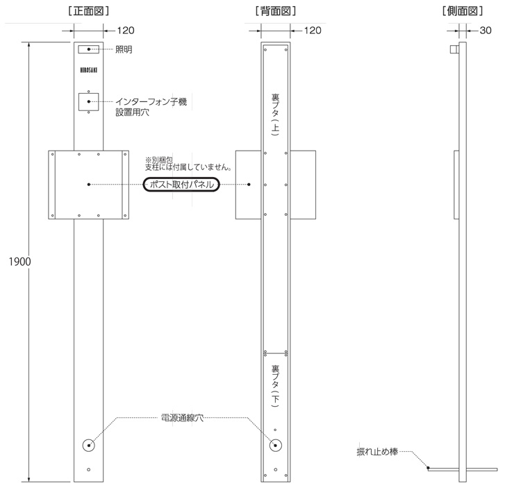 ニューハイブリッドポストZ サイズ