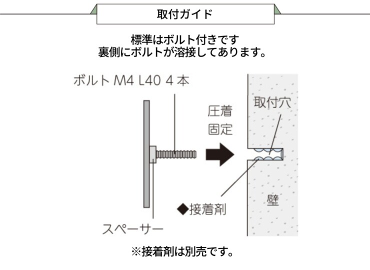 美濃クラフト ウォールアート表札 アクセントラインプラス ACD-1 取り付けガイド