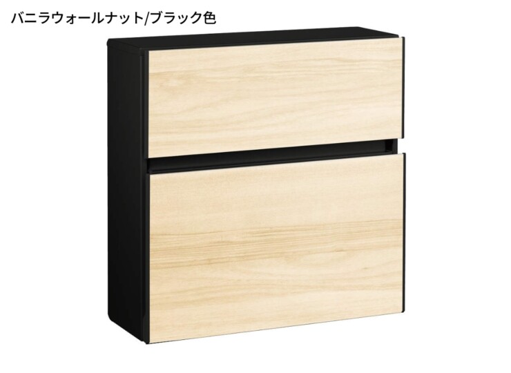 YKKAP 壁掛けポスト エクステリアポストT10型 AME-TY10 木調色 バニラウォールナット/ブラック色