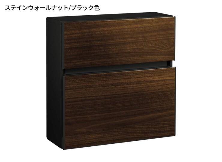 YKKAP 壁掛けポスト エクステリアポストT10型 AME-TY10 木調色 ステインウォールナット/ブラック色