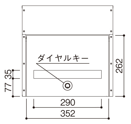 エクステリアポストT11型 サイズ