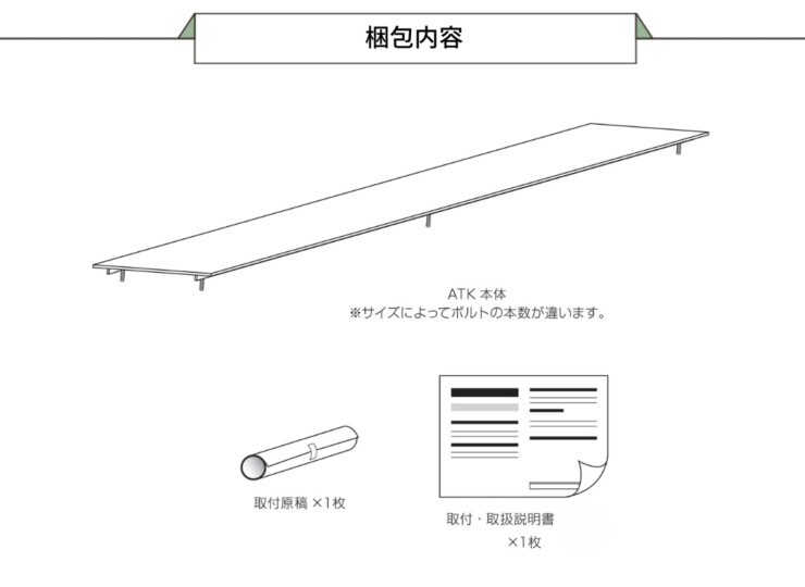 美濃クラフト アートラインカサギ ATK 梱包内容