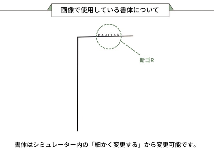 美濃クラフト ウォールアート表札 アートライン ATL-T 画像で使用している書体について