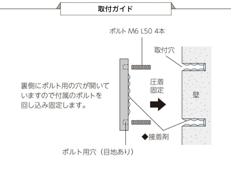 美濃クラフト 館銘板/商業看板 鋳物サイン 取付ガイド KT11D
