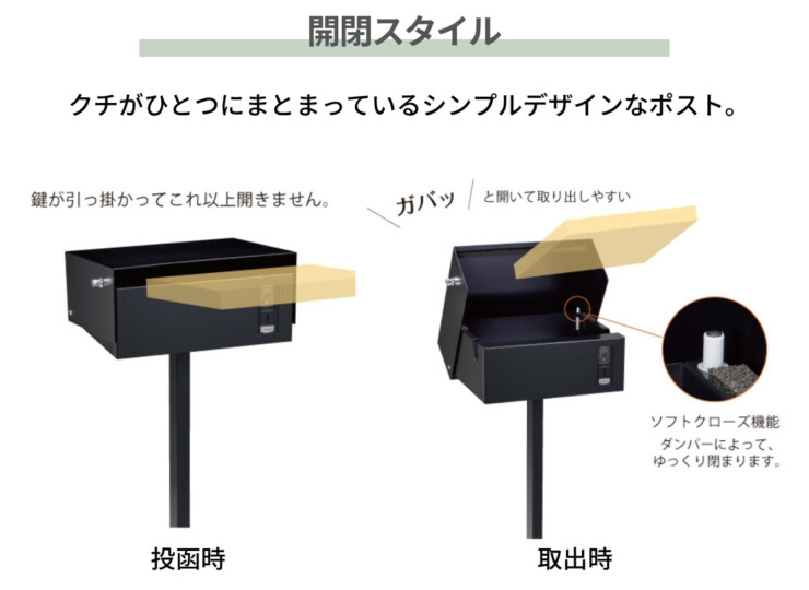 美濃クラフト スタンドポスト ビーク 開閉スタイル