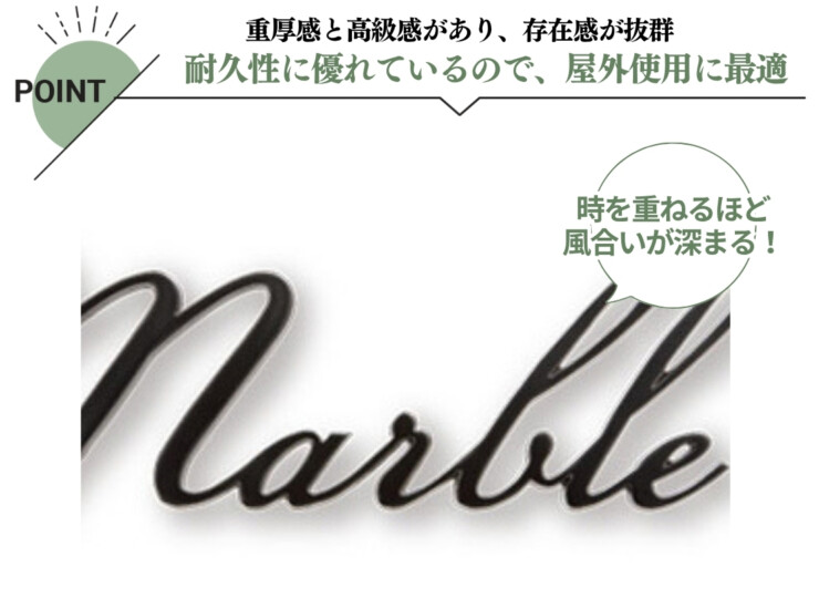 福彫 看板・銘板 アルミ鋳物 BZ-28 特徴
