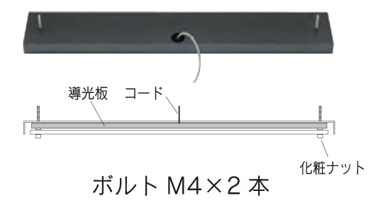 福彫 LED表札 レゴリス 取り付け方法 Bタイプ31