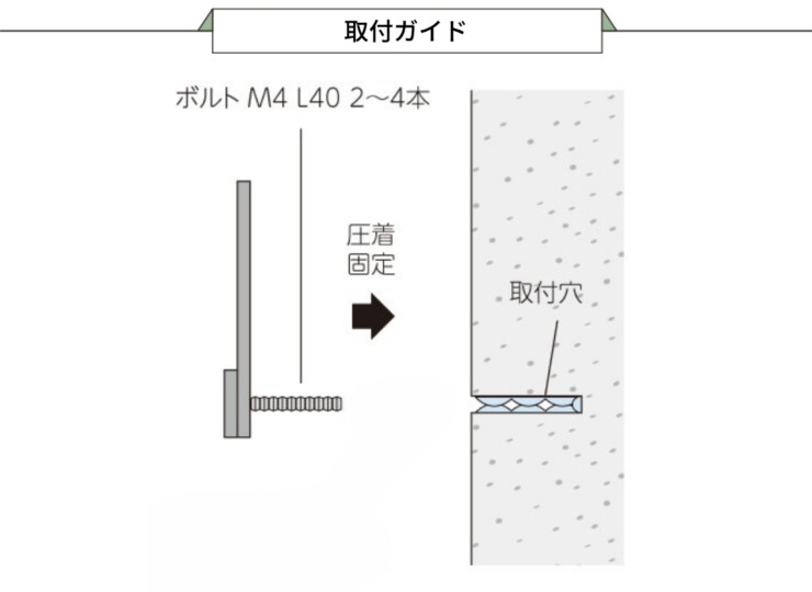 美濃クラフト 館銘板/商業看板 文字サイン アンダーバー付き文字 C-LS-11 取り付けガイド
