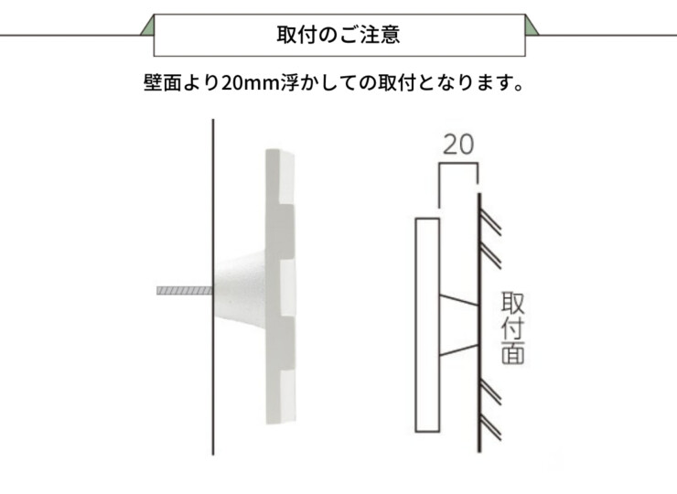美濃クラフト アルミ鋳物表札 イーモノ CAG-5 取付のご注意