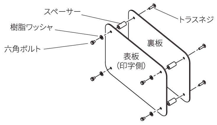 丸三タカギ カリフォルニアンサイン002 CAL1-1 構造図