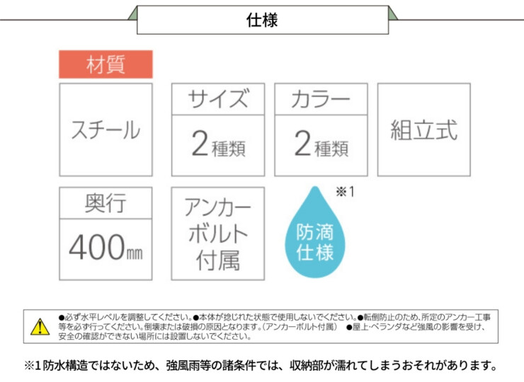 ダイケン ゴミ収集庫 スチールタイプ（小型）クリーンストッカーCKH-B 仕様