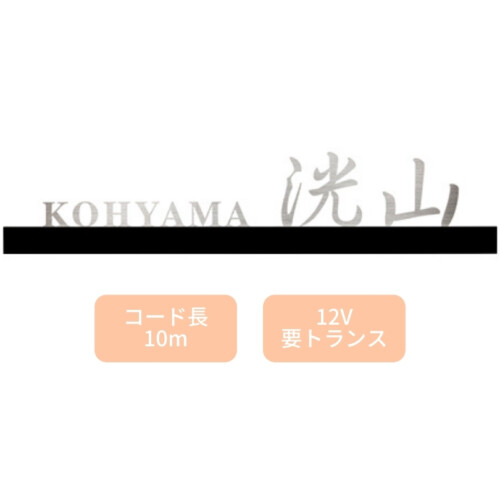 美濃クラフト LED表札 ストライト ステンレス切文字タイプ CL-31 アイキャッチ