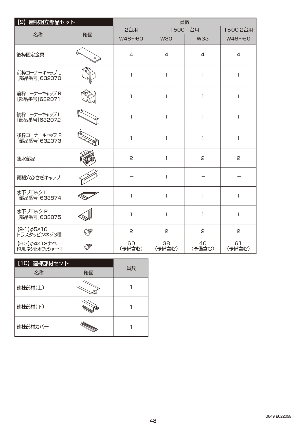 カーポートSC2台用 取説48