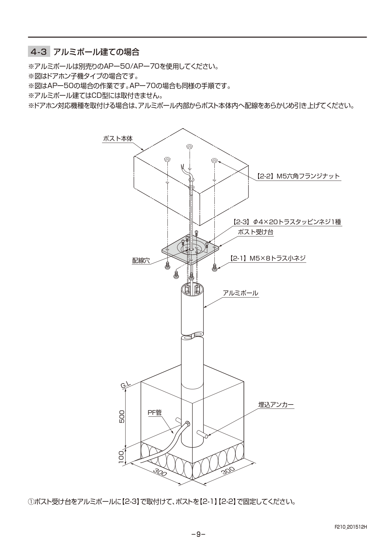 エクスポスト箱型タイプ 取説9