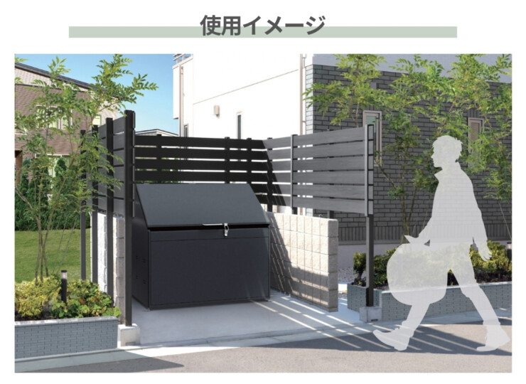 四国化成 ゴミストッカーFS型 GFSシリーズ 使用イメージ