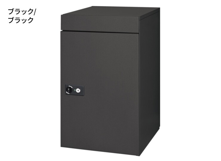 オンリーワンクラブ ポスト＆宅配ボックス カレ ブラック/ブラック