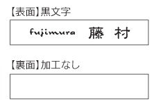 福彫 ガラス表札 クリアーガラス（黒文字）GPL-310 デザイン