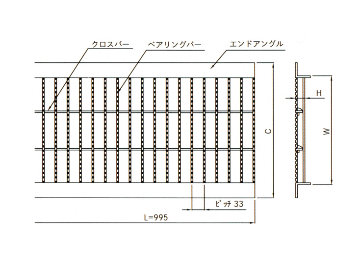 法山本店グレーチングHGUX