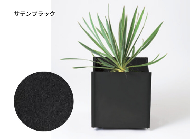 カツデン プラントボックス 鉄鉢（テッパチ）サテンブラック