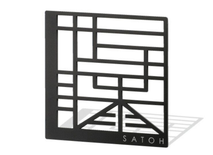 美濃クラフト ステンレス切文字表札 幾何学文字（キカガクモジ）KKK-1 アイキャッチ