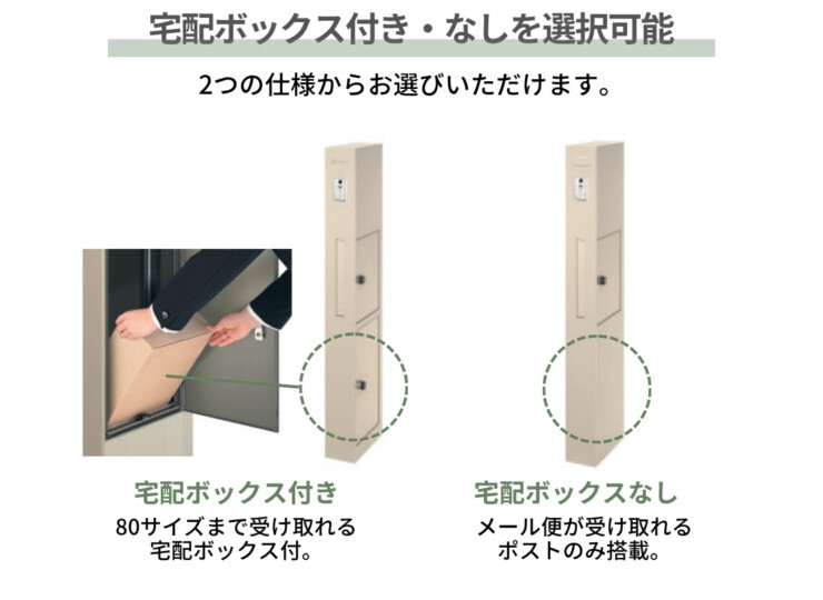 三協アルミ 機能ポール フレムス Modea（モデア）KPMB・KPMP 宅配ボックス付き・なしを選択可能
