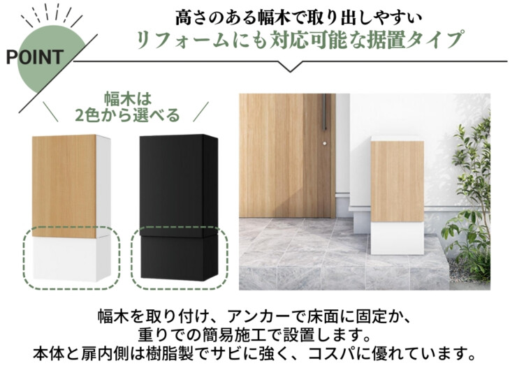 ナスタ ナスタボックス プラスポスト サイズM 据置タイプ 特徴