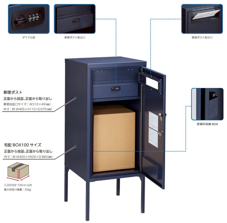 美濃クラフト 宅配ポスト キートス 機能紹介