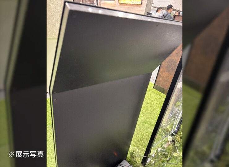 福彫 看板・銘板 自立式サイン（LED12V）ステンレス切抜き&ステンレスフレーム KZ-100 展示写真