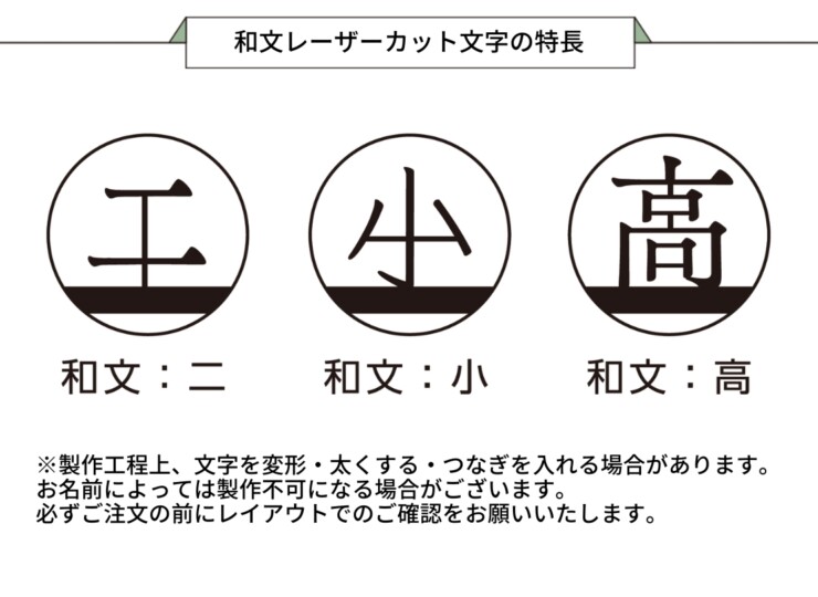 美濃クラフト 館銘板/商業看板 LEDサイン（壁付け）L-ES-09 和文レーザーカット文字の特長